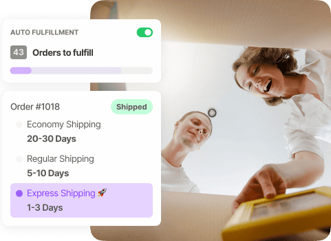 Fast dropshipping fulfillment